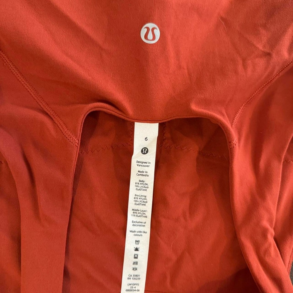 Lululemon Align High-Neck Tank Top in Burnt Orange - Picture 4 of 4